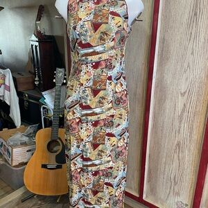 Hawaiian Multicolor Maxi Dress